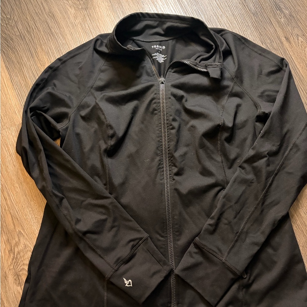Torrid Black Performance Zip-Up - image 4